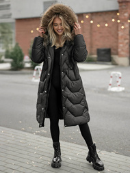 Női téli kabát fekete OZONEE O/5M3229/392Z