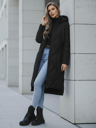 Női téli kabát fekete OZONEE JS/5M3168/392Z