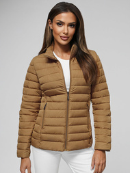 Női kabát sötét-bézs OZONEE JS/16M9109/84