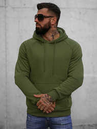 Férfi Kapucnis Pulóver Khaki OZONEE O/8B151/29
