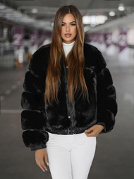 Női téli kabát fekete OZONEE JS/11Z8080Z