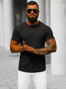 Férfi Póló Fekete OZONEE O/7766T