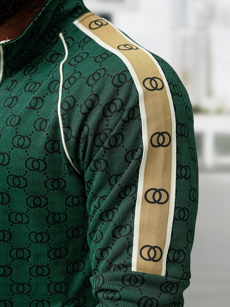 Férfi melegítő együttes zöld OZONEE O/FF5110AB