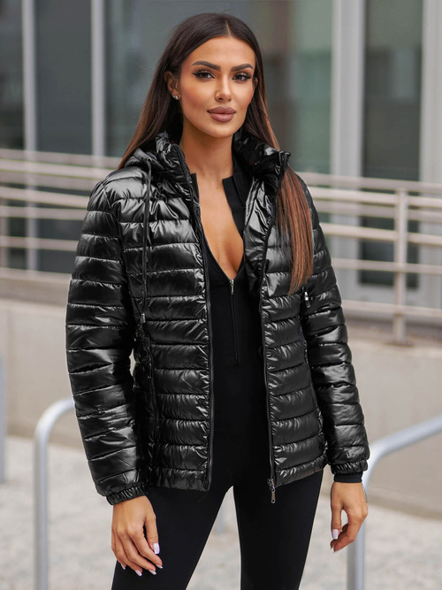 Női kabát fekete OZONEE JS/16M9106/392