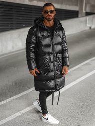 Férfi téli kabát fekete OZONEE O/M3205Z