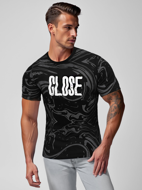 Férfi Póló Fekete OZONEE O/MPO3470Z