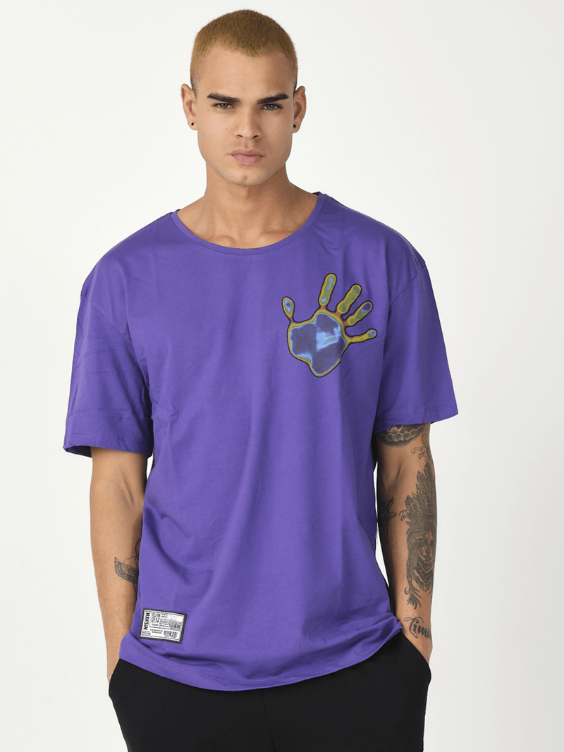 Férfi póló Lila OZONEE MR/21538