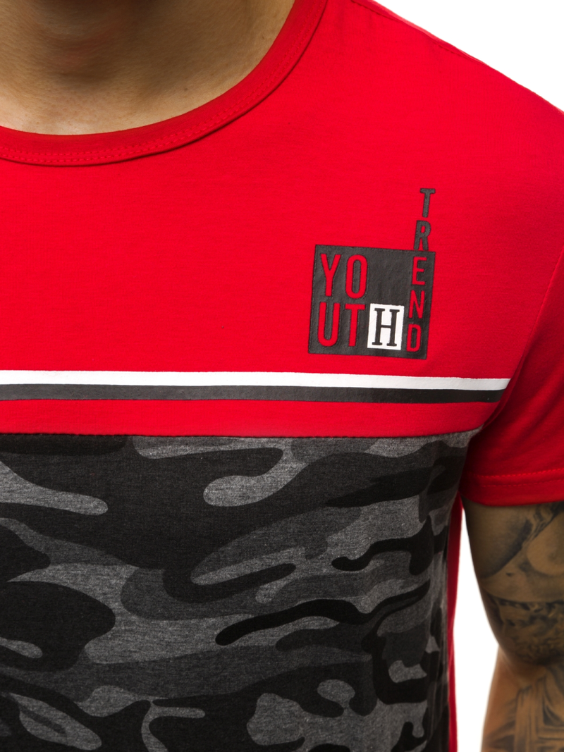 Férfi póló Piros OZONEE JS/SS10979