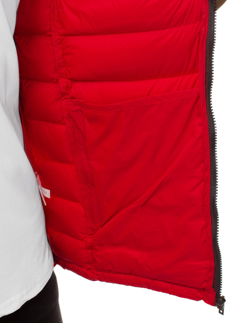 Férfi átmeneti kabát piros OZONEE JB/JP1111