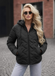 Női téli kabát fekete OZONEE JS/16M9300/392Z