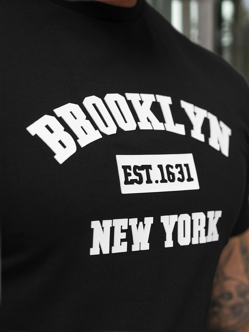 Férfi Póló Fekete OZONEE NB/MT3134