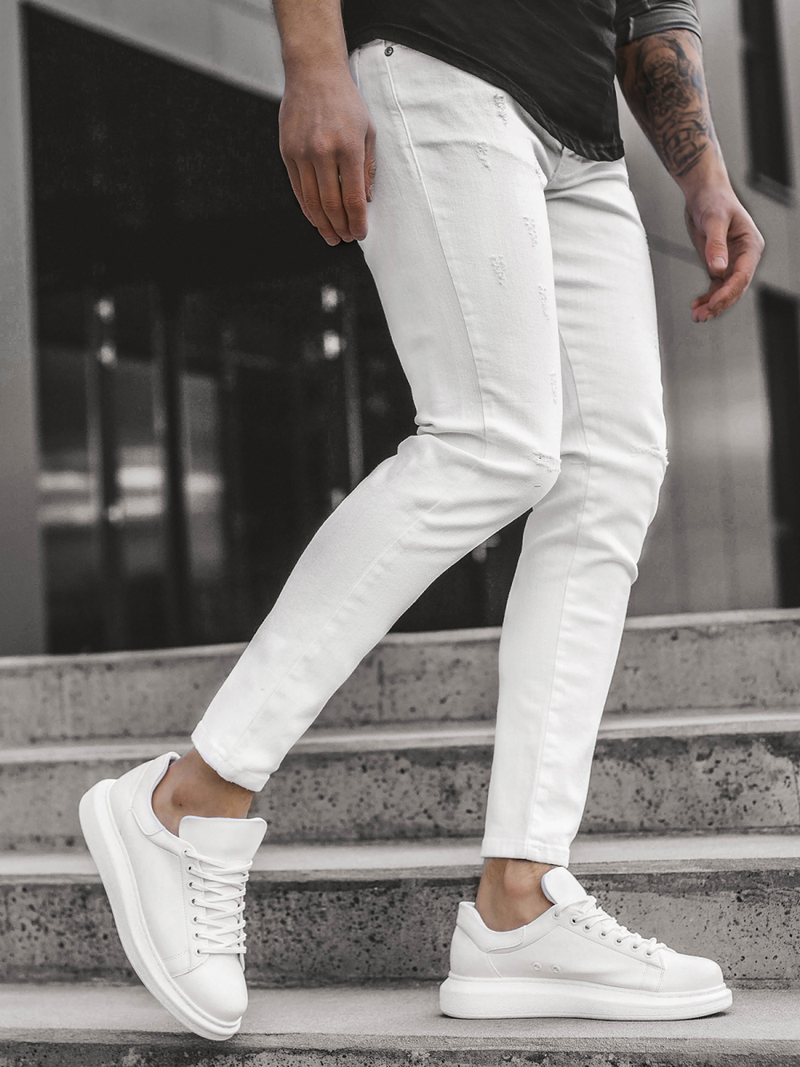 Férfi farmer nadrág Fehér OZONEE B/55118