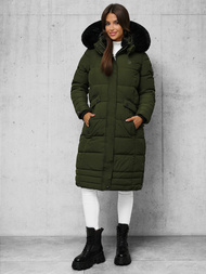 Női téli kabát khaki OZONEE O/W377