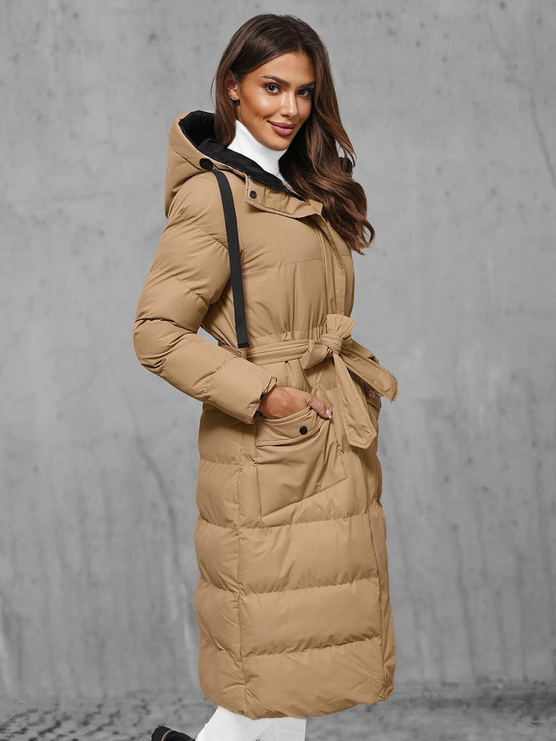 Női téli kabát camel OZONEE JS/5M3178/84