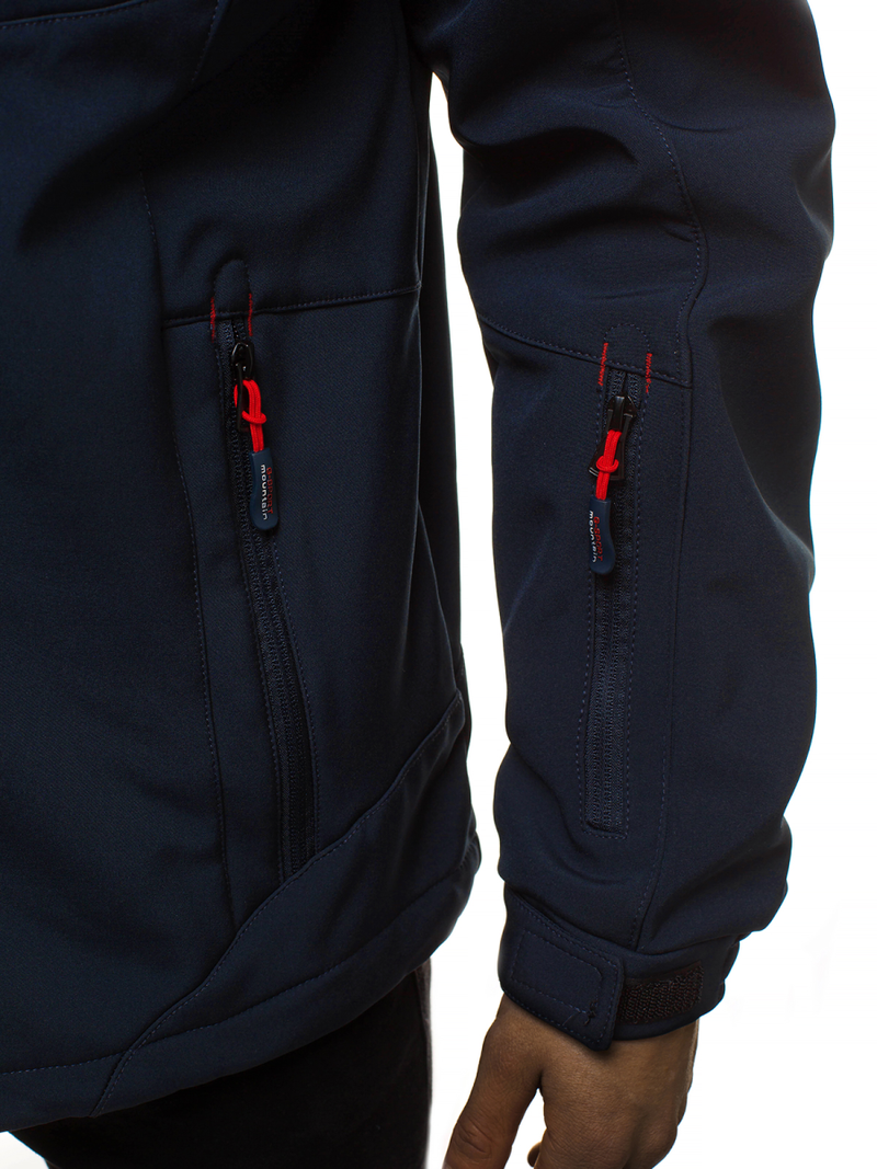 Férfi softshell kabát gránát-piros OZONEE GE/12262