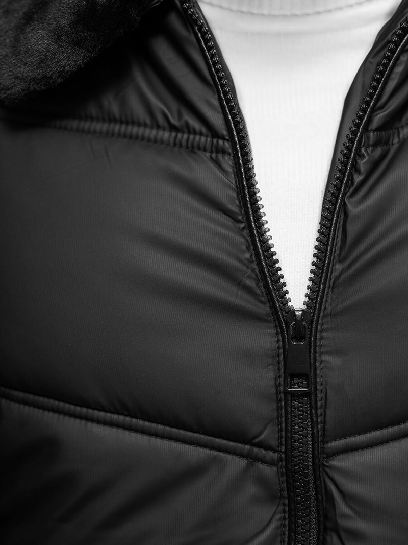 Férfi kabát fekete OZONEE JS/31M5005