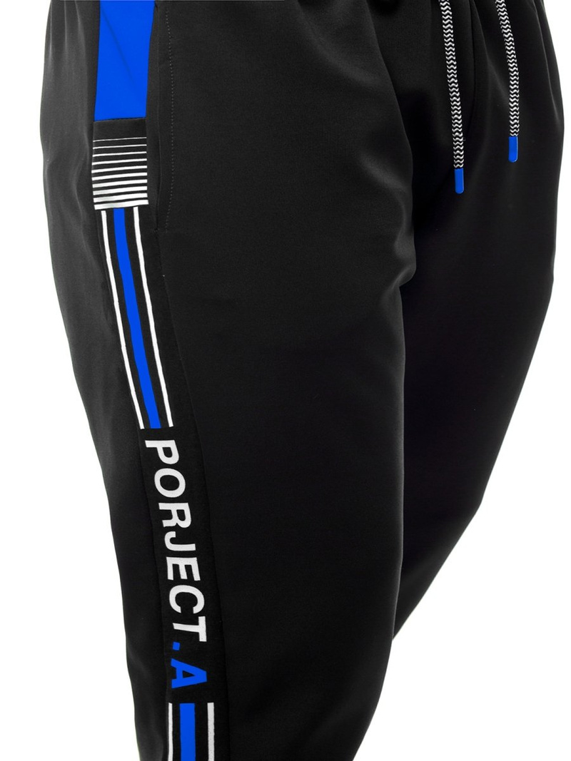 Férfi melegítő nadrág Fekete-kék OZONEE JS/AM120