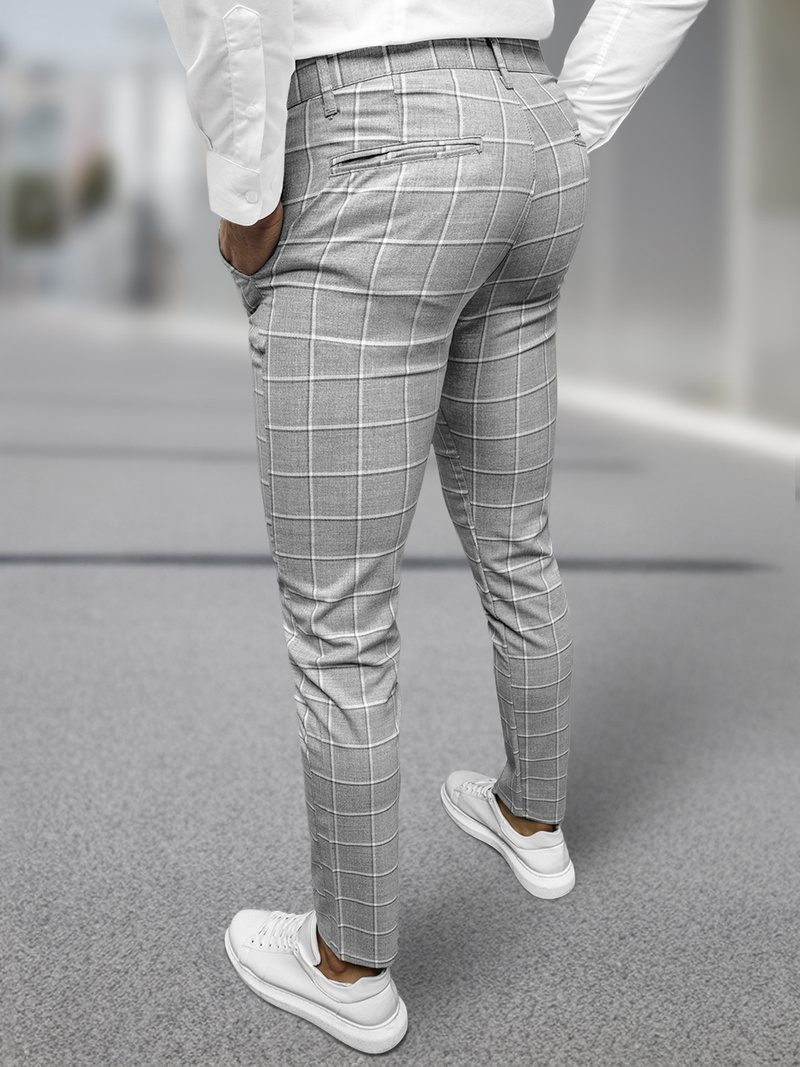 Férfi chino nadrág szürke OZONEE DJ/5522Z