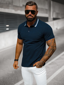 Férfi galléros póló gránát OZONEE O/DA719