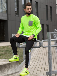 Férfi melegítő felső Zöld neon OZONEE MACH/20373Z