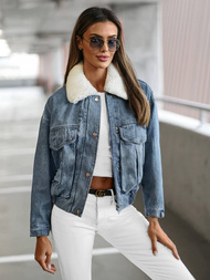 Női farmer dzseki kék OZONEE O/Z02Z