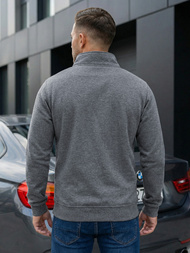 Férfi Pulóver Sötét-Szürke OZONEE JS/2002Z