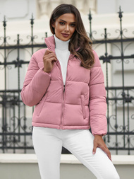 Női Kabát Púder Rózsaszín OZONEE JS/16M9107/46Z