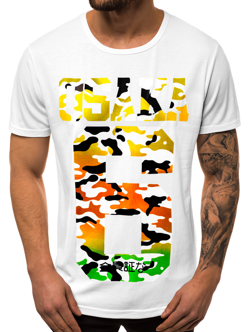 Férfi póló Fehér OZONEE JS/KS1958