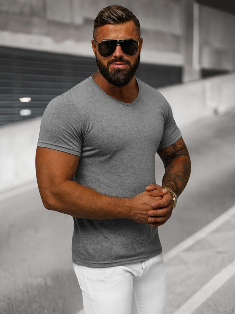 Férfi Póló Grafit OZONEE JS/712007Z