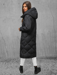 Női téli kabát fekete OZONEE JS/5M3173/392