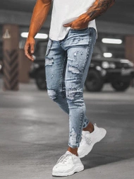 Férfi Farmer Nadrág Világos-Kék OZONEE DP/214