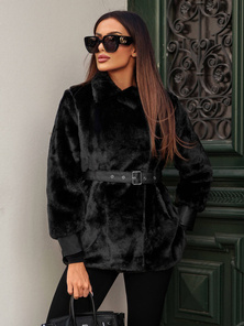 Női téli kabát fekete OZONEE JS/11Z8075Z