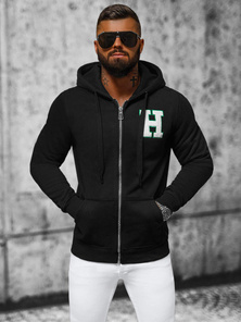 Férfi kapucnis pulóver Fekete OZONEE NB/MF2006