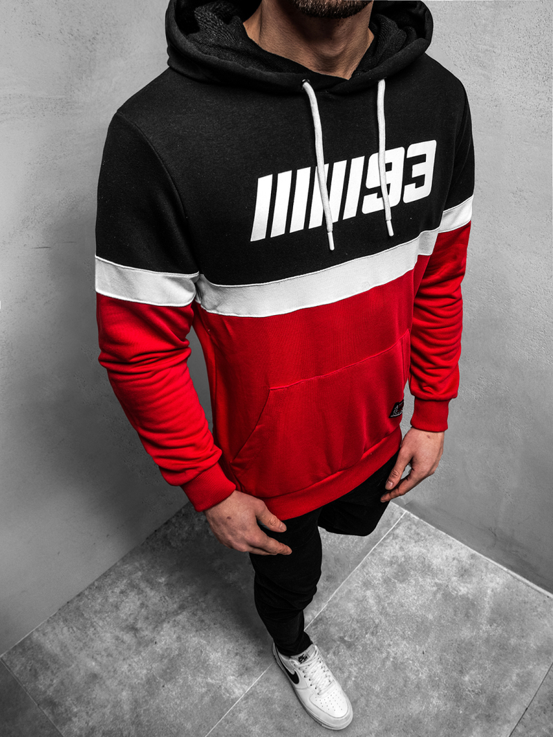 Férfi blúz Piros OZONEE A/0963Z