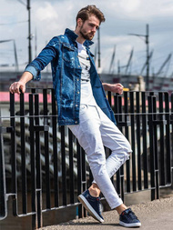 OZONEE B/8021 Férfi nadrág nadrág Fehér