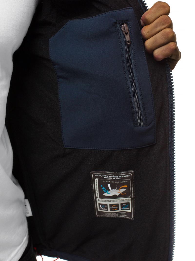 Férfi softshell kabát gránát-piros OZONEE GE/12259