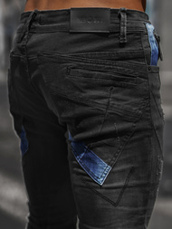 Férfi Farmer Nadrág Fekete OZONEE NB/MP0025N