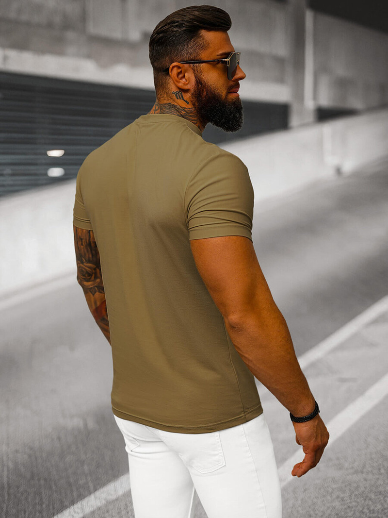 Férfi Póló Barna OZONEE NB/MT3001