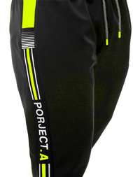 Férfi melegítő nadrág Fekete-zöld OZONEE JS/AM120