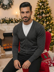 Férfi Pulóver Grafit OZONEE NB/MM6006/3Z