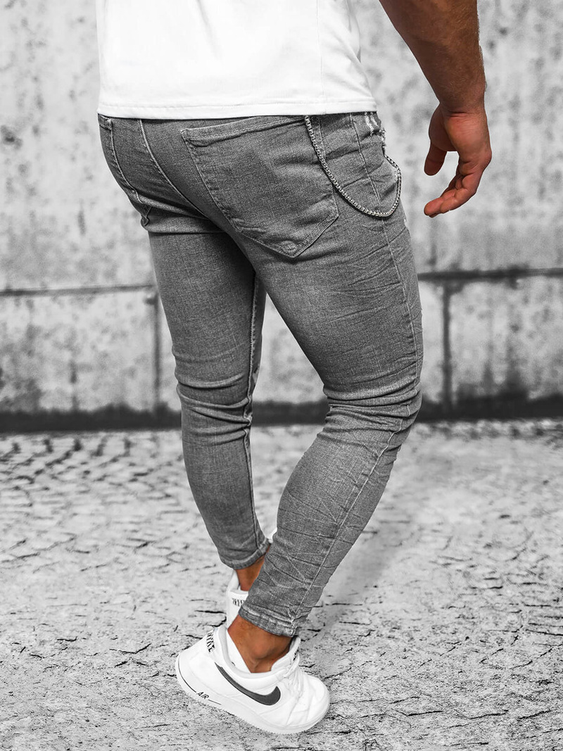 Férfi Farmer Nadrág Grafit OZONEE O/MB459