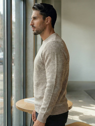 Férfi Pulóver Bézs OZONEE JS/59B3600/155