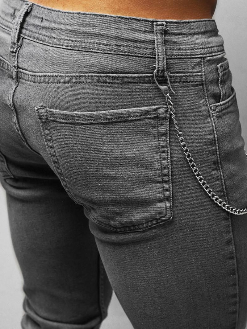 Férfi farmer nadrág szürke OZONEE O/WE1045