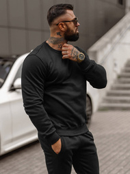 Férfi melegítő együttes Fekete OZONEE JS/68C10380/3Z