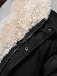Férfi téli parka kabát fekete OZONEE JS/22M319/392