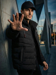 Férfi kabát fekete OZONEE JS/31M5081/392