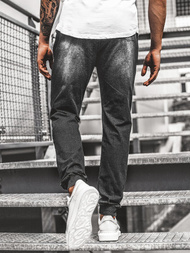 Férfi jogger farmer nadrág Fekete OZONEE JS/KK1021