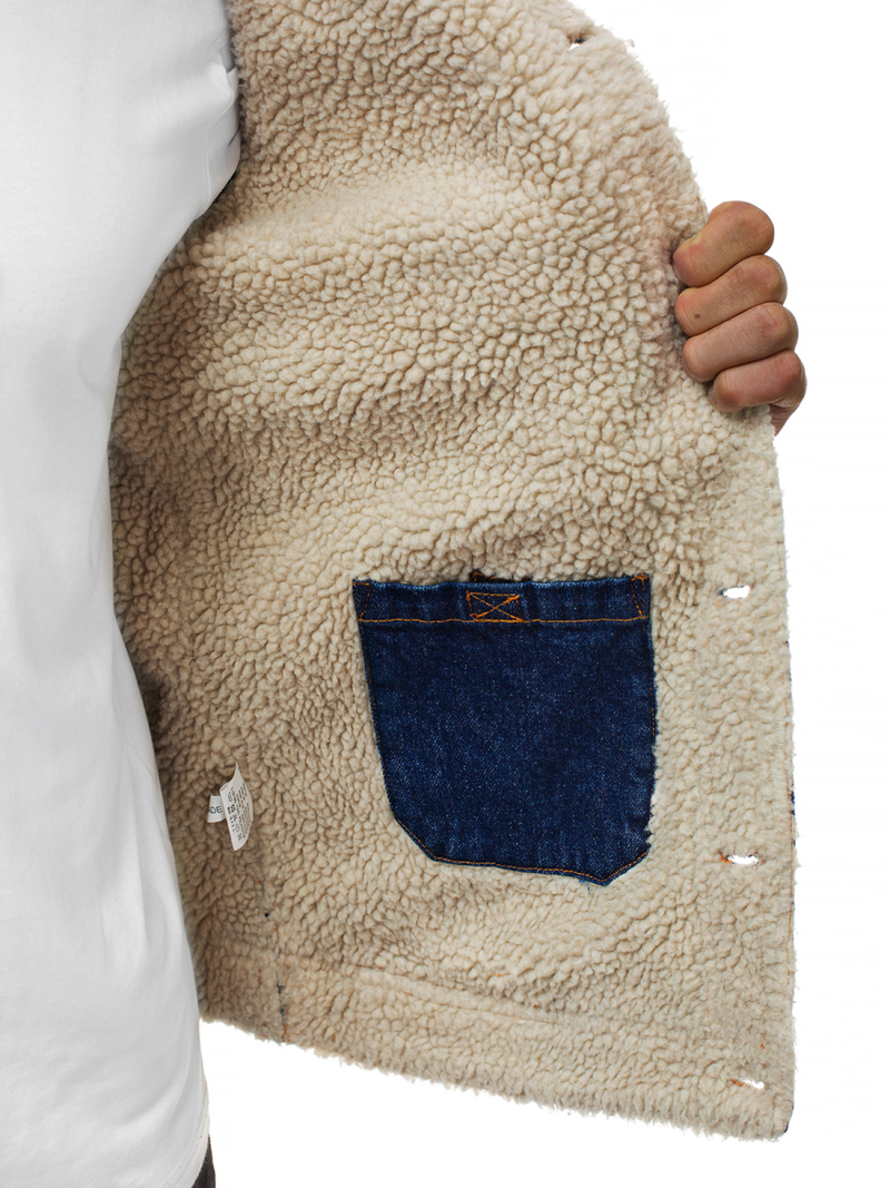 Férfi farmer dzseki kék OZONEE JB/JP1109Z