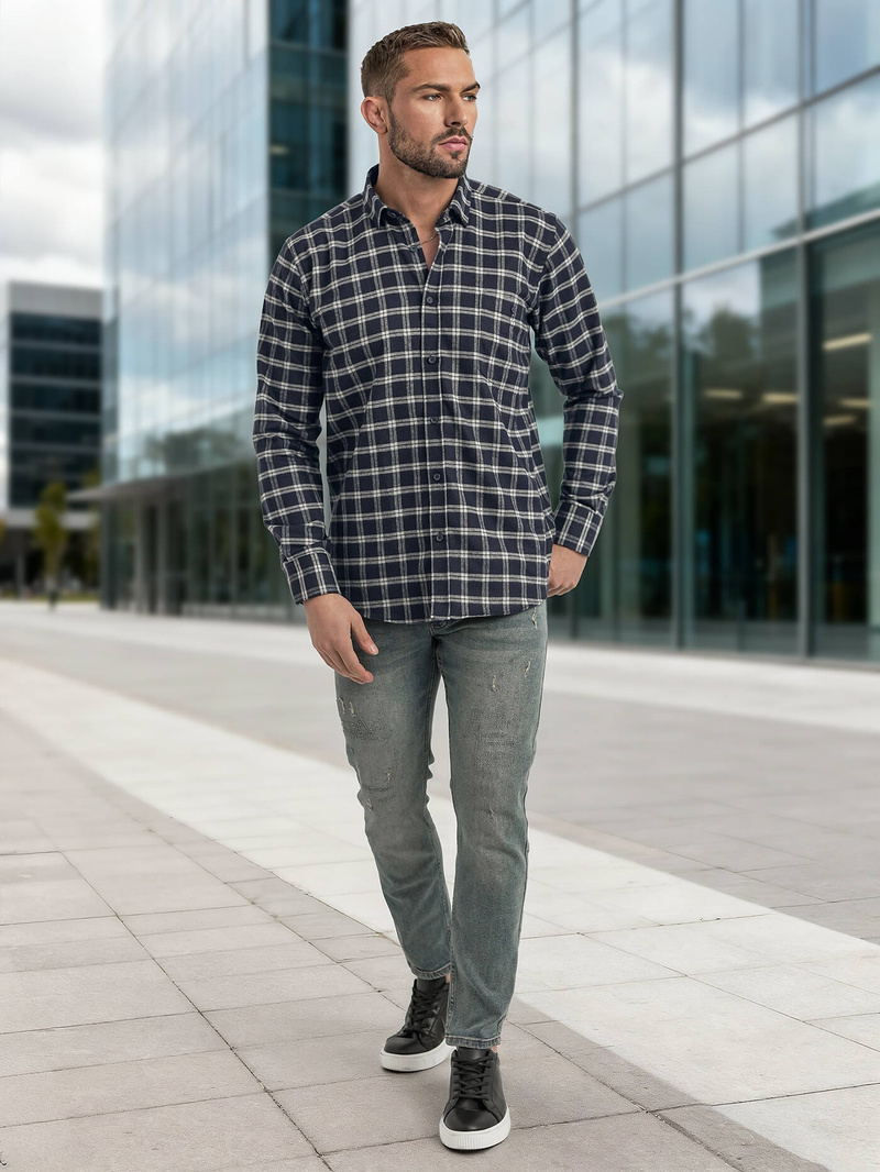 Férfi Ing Gránát OZONEE V/V173