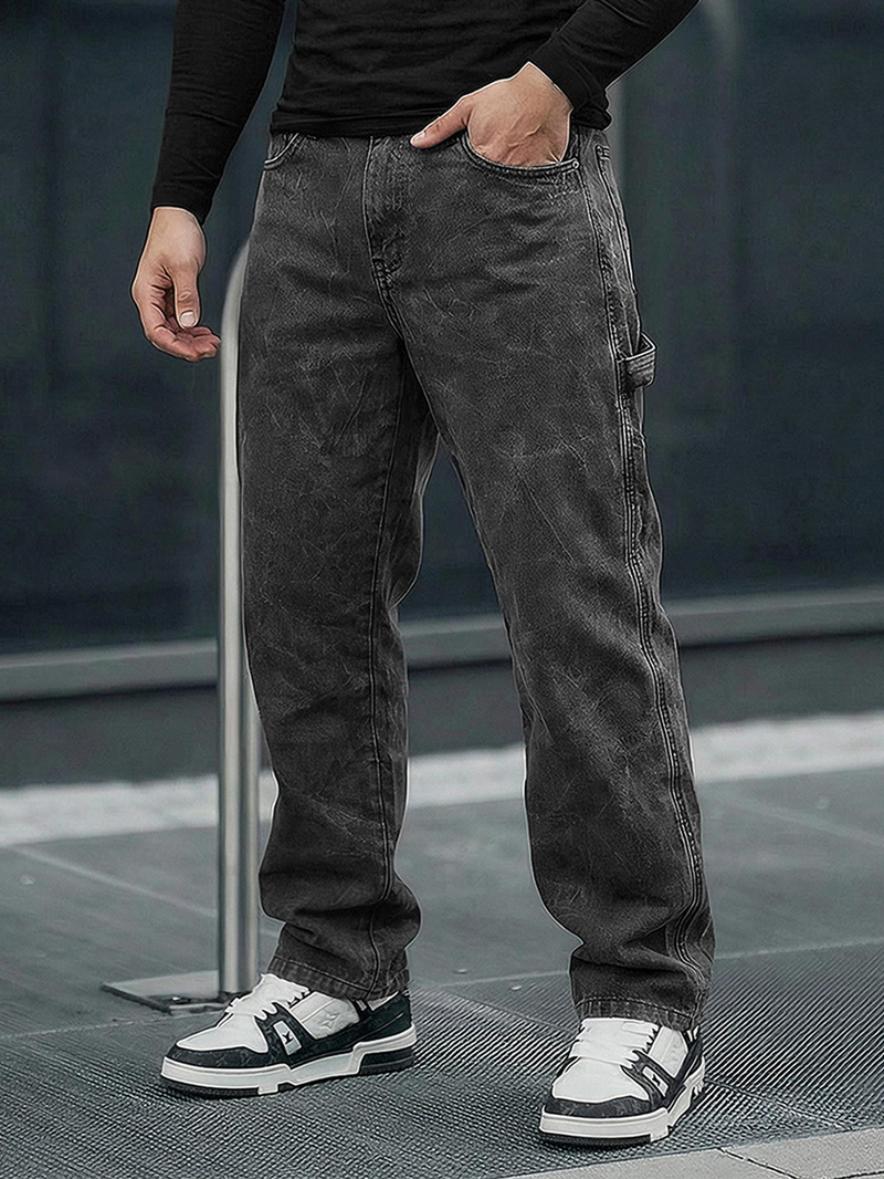 Férfi farmer nadrág grafit OZONEE O/KK2828/5Z